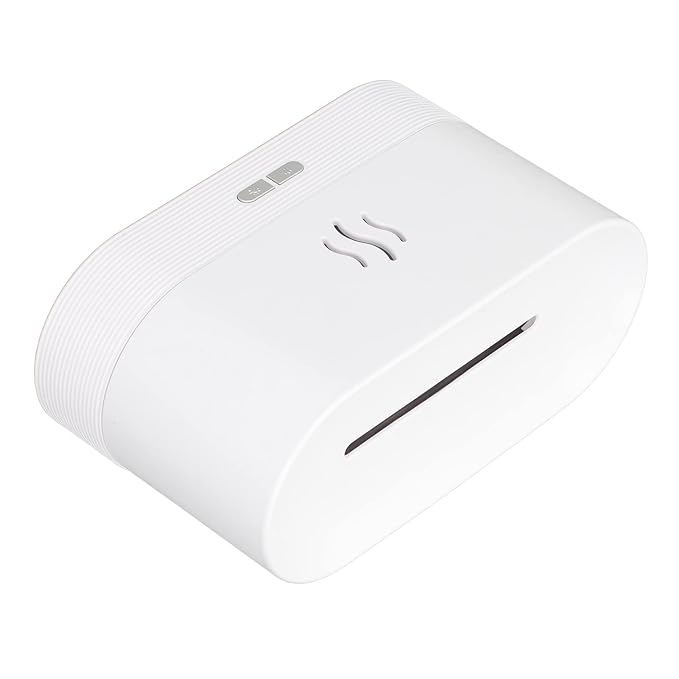 Compact white mist humidifier with a modern design, featuring easy-to-use controls. Ideal for improving air quality and relaxation.